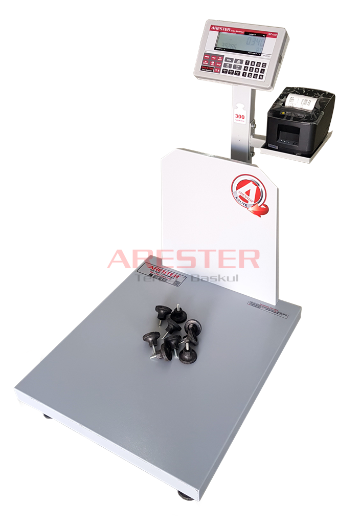 SF-LCD 50x60 300 Kg 80mm Fiş Yazıcılı Parça Sayım Baskülü