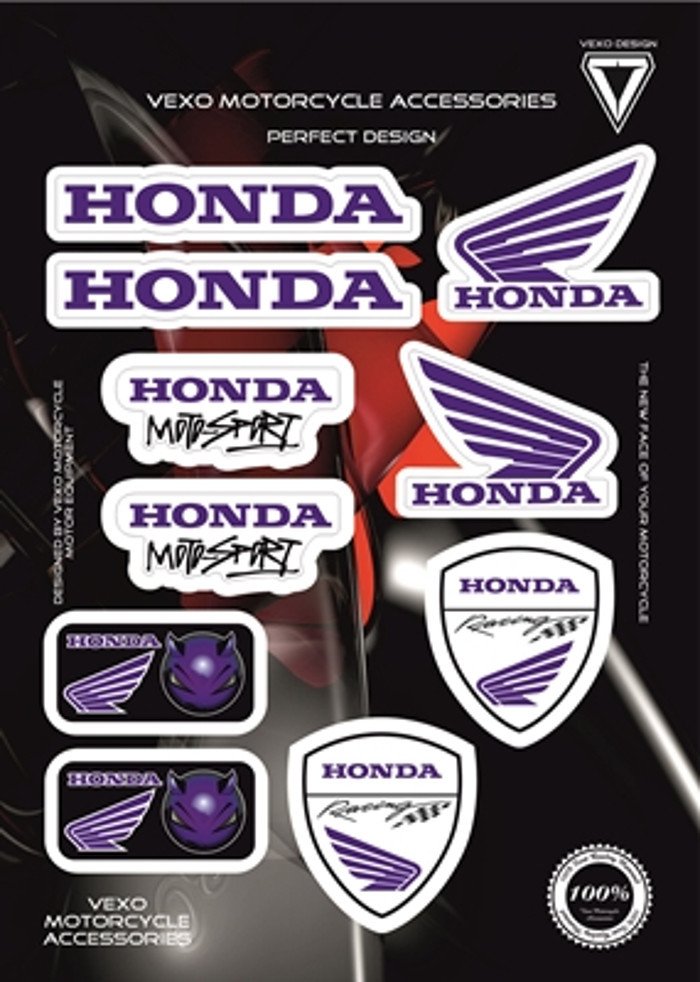 Vexo X21 Honda Mavi Sticker Set