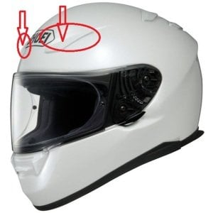 Shoei Kask Xr-1100 Üst Ön Havalandırma Seti Beyaz