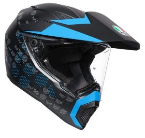 AGV AX-9 Kask Antartica Matt Black Cyan