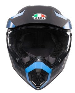 AGV AX-9 Kask Antartica Matt Black Cyan