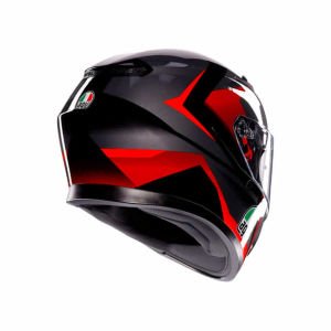 Agv K3 Kask Striga Siyah Gri Kırmızı