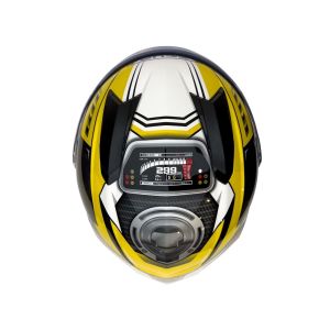 Zeus Kask ZS-811A Sarı Beyaz