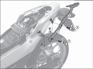 Givi 1109FZ Honda Integra 700 (12-13) Arka Çanta Demiri