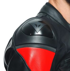 Dainese Racing 4 Deri Mont Lav Kırmızısı Siyah