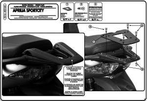 Kappa KE3160 Aprilia Sportcity Arka Çanta Demiri