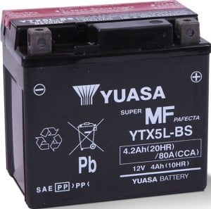 Yuasa Akü YU-YTX5L-BS (CP) 12V 4A Asit Paketli