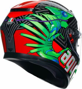 Agv K3 Kask Kamaleon Siyah Kırmızı Yeşil