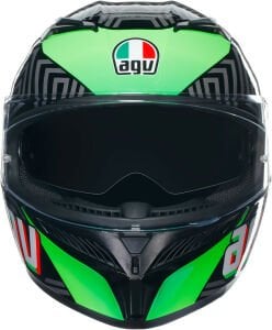 Agv K3 Kask Kamaleon Siyah Kırmızı Yeşil