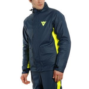 Dainese Storm 2 Unisex Yağmurluk Siyah Sarı