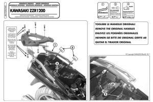 Givi 441FZ Kawasaki ZZR 1200 (02-05) Arka Çanta Demiri