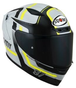 Suomy Track-1 Kask Ninety Seven Sarı Gri