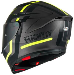 Suomy Track-1 Kask Ninety Seven Gun Metal Sarı