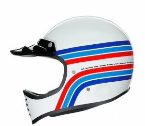 AGV Kask X101 Multi Dakar 87 Kırmızı Mavi