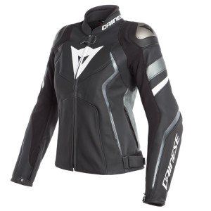 Dainese Avro 4 Kadın Deri Mont Siyah Beyaz