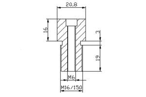 Puig 9583P Yamaha Gidon Ayna Dönüştürücü Vida Seti