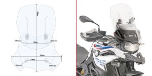 Givi AF5127 Bmw F750 GS - F850 GS Ön Cam Siperlik