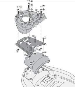 Givi SR1123Mm Honda Forza 300 Abs Arka Çanta Demiri