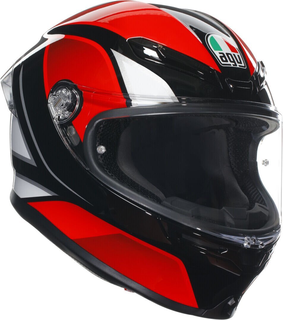 Agv K6 S Kask Hyphen Kırmızı Beyaz