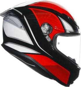 Agv K6 S Kask Hyphen Kırmızı Beyaz