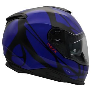 Nexx Y.100 Kask B-Side Mat Siyah Navy Mavi