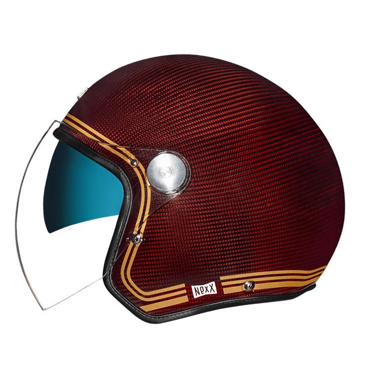 Nexx X.G20 Kask Lignage Karbon Bordo Sarı