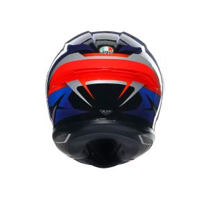 Agv K6 S Kask Mplk Slashcut Blk Mavi Kırmızı