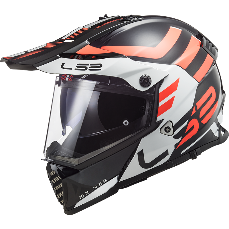 Ls2 Pioneer Evo Adventurer Kask Siyah Beyaz