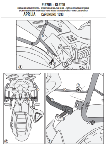 Givi PL6706 Aprilia Caponord 1200 (13-14) Yan Çanta Demiri