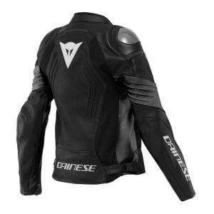 Dainese Racing 4 Kadın Deri Ceket Pref. Siyah