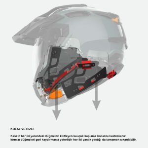 Nexx X.Wed 3 Kask Trailmania Mat Mavi Kırmızı