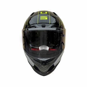 Zeus Kask ZS-1800B Gloss Carbon Fluo Sarı