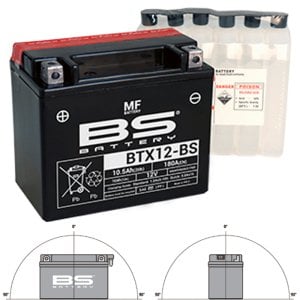 BS Battery BTX12-BS Motosiklet Aküsü