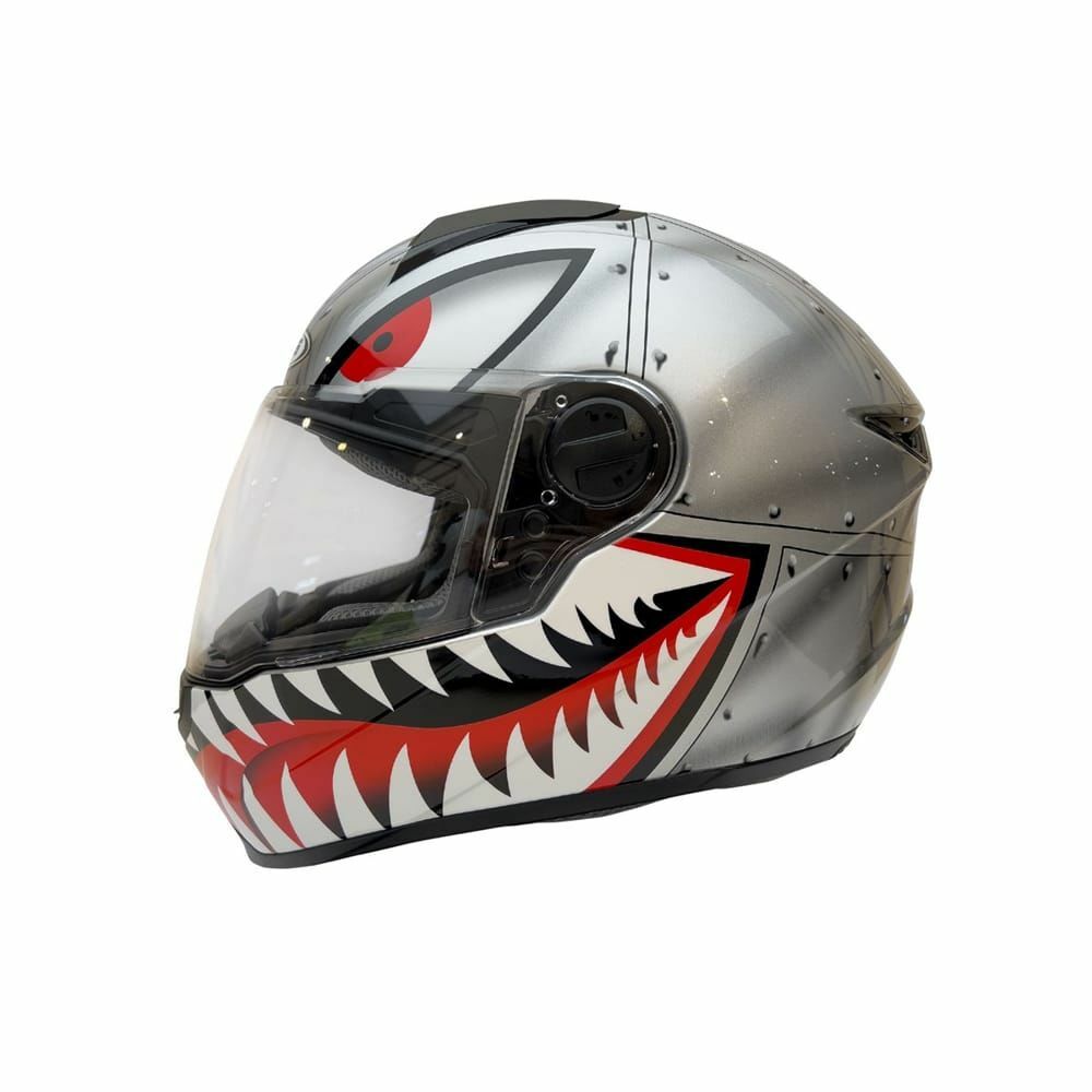 Zeus ZS-811A Kask Gümüş Siyah