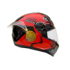 Zeus ZS-811A Kask Siyah AL39 Kırmızı