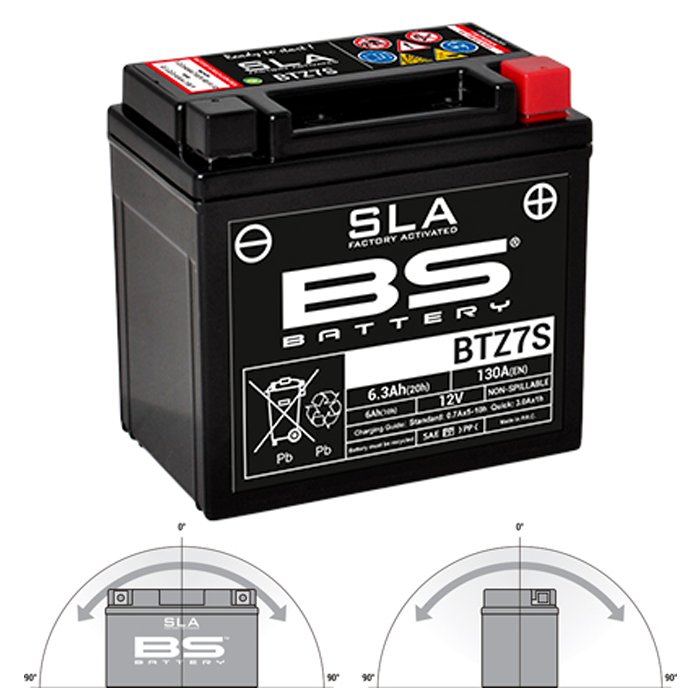 BS Battery BTZ7S SLA Motosiklet Aküsü