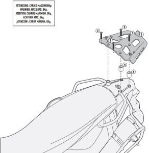 Givi SRA5103 Bmw F700GS-F800GS Arka Çanta Demiri