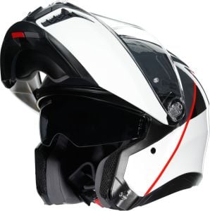 Agv TourModular Kask Balance Kırmızı Beyaz Gri