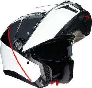 Agv TourModular Kask Balance Kırmızı Beyaz Gri