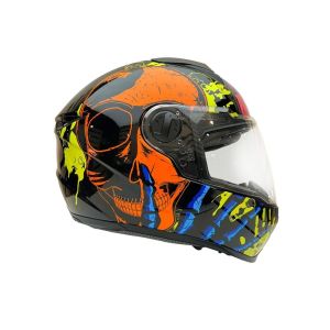 Zeus Kask ZS-811A Turuncu Siyah