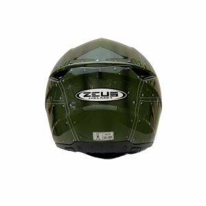 Zeus ZS-811A Kask Yeşil G30 AL38 Gümüş