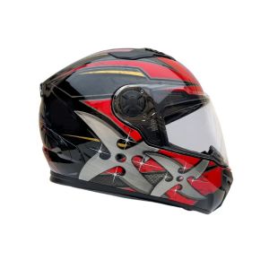 Zeus ZS-813A Kask Kırmızı Siyah