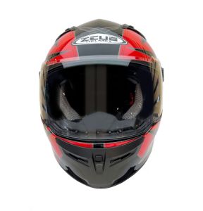 Zeus ZS-813A Kask Kırmızı Siyah