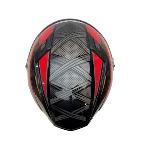 Zeus ZS-813A Kask Kırmızı Siyah