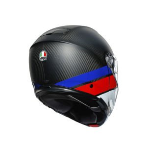 AGV Sport Modular Kask Carbon Kırmızı Beyaz