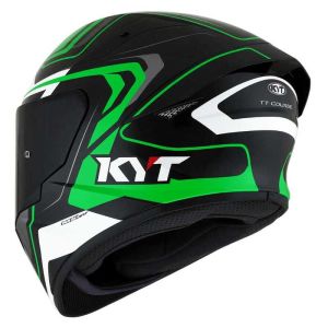 KYT TT-Course Kask Overtech Siyah Yeşil