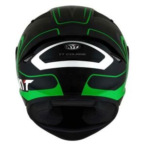 KYT TT-Course Kask Overtech Siyah Yeşil