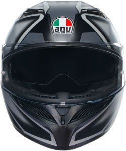 Agv K3 Kask Compound Mat Siyah Gri