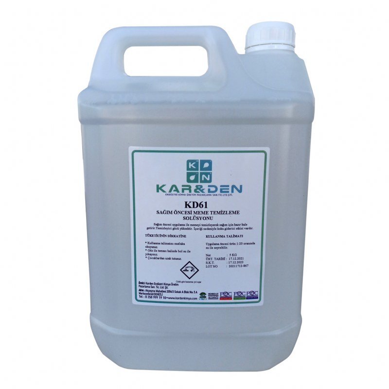 Sağım Öncesi Köpüklü Konsantre - Karden KD61 - 5 kg