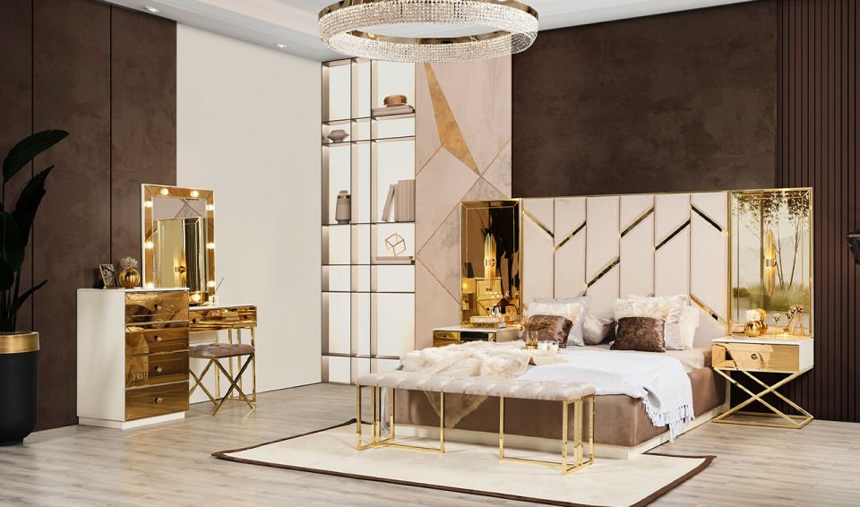 Gold Luxury Yatak Odası Takımı